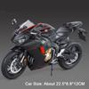 1:9 CBR1000 S1000RR H2R Motorcycle Model Toy Car Alloy Diecast Wheel Steering Shock Absorption Vehicle Kids Collection Gifts