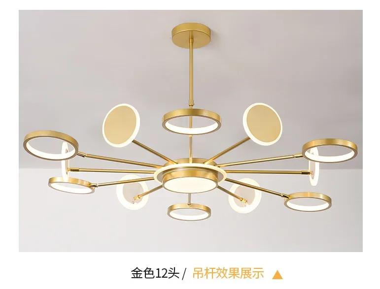 2024 новая скандинавская люстра для гостиной, легкая роскошь, высококачественные современные минималистичные дизайнерские лампы для дома из хрусталя