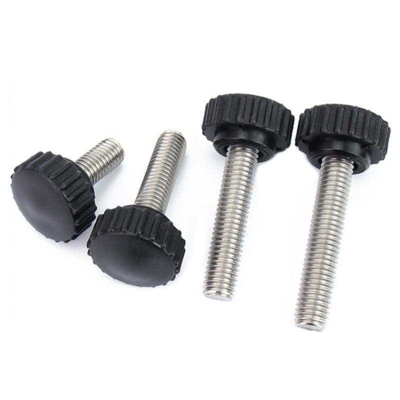 M3 M4 M5 M6 M8 M10 Нержавеющая сталь 304 Накатанная нейлоновая пластиковая ручка с круглой головкой Винт-барашек Бакелитовый болт Ручные винты
