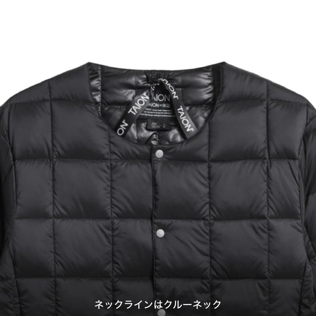 TAION Базовая куртка-пуховик с круглым вырезом и пуговицами, мужская (ТАИОН-104)