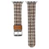 Watch Band For Apple Watch Series 10 Ultra 9 8 7 SE 6 5 4 3 2 1 46mm 49mm 45mm 44mm 42mm Vintage Wool+Leather Strap