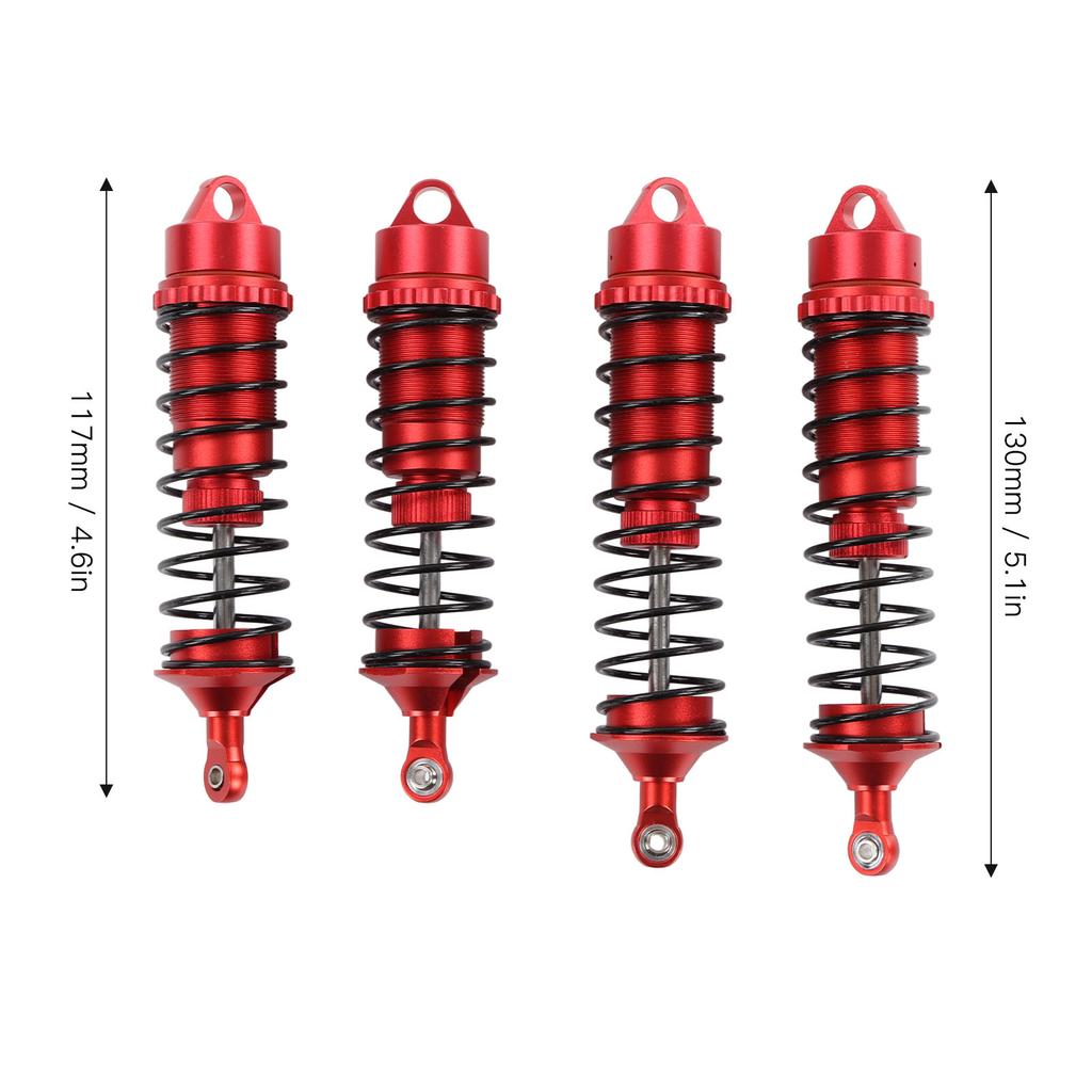 4pcs RC Front Rear for 1Celsius8 for Typhon for Outcast Aluminum Alloy RC Car Spring Damper