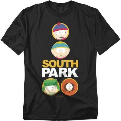 South Park Однотонная футболка с кругами для взрослых, унисекс