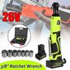 26V 160NM Torque 3/8 Cordless Electric Ratchet Wrench Tool Set Impact Wrench Power Tool Rechargeable Battery Scaffolding