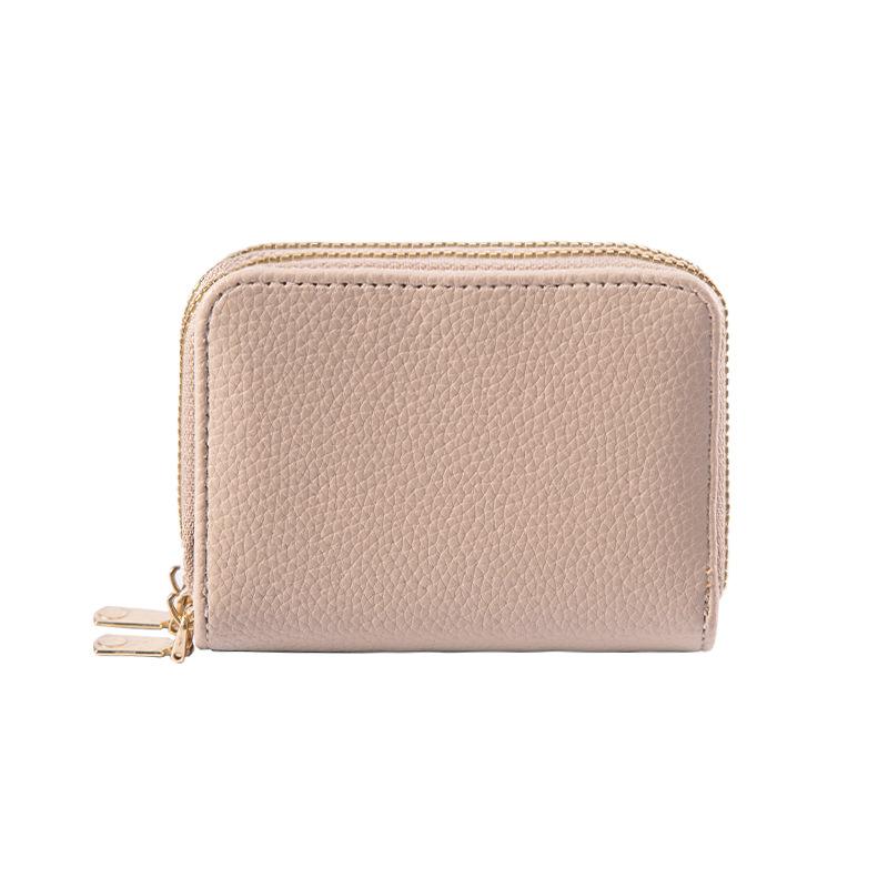 Двухслойная женская сумка для документов на молнии, многофункциональная и с несколькими отделениями для удостоверения личности