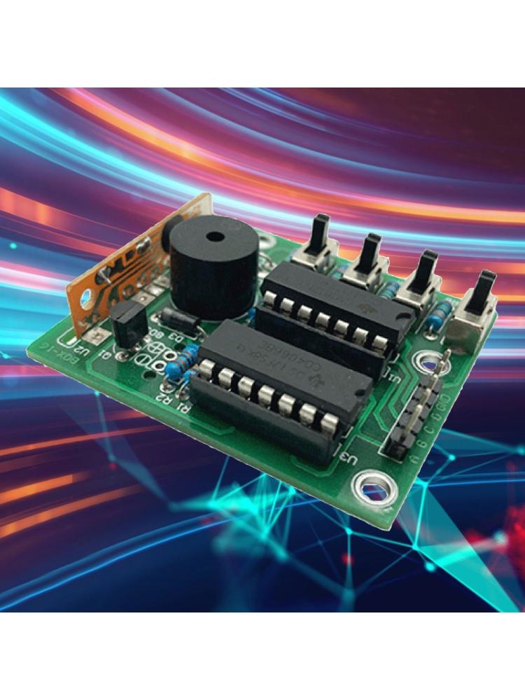 Обновление DIY Electronic 16 Music- Sound Box DIY Kit Модуль для пайки Обучающие наборы для Arduino - Напряжение 4,5-5 В