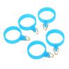 5PCS High Elastic Bait Hook Holder with Rubber Circle Fishing Hook Holder  for Outdoor Fishing
