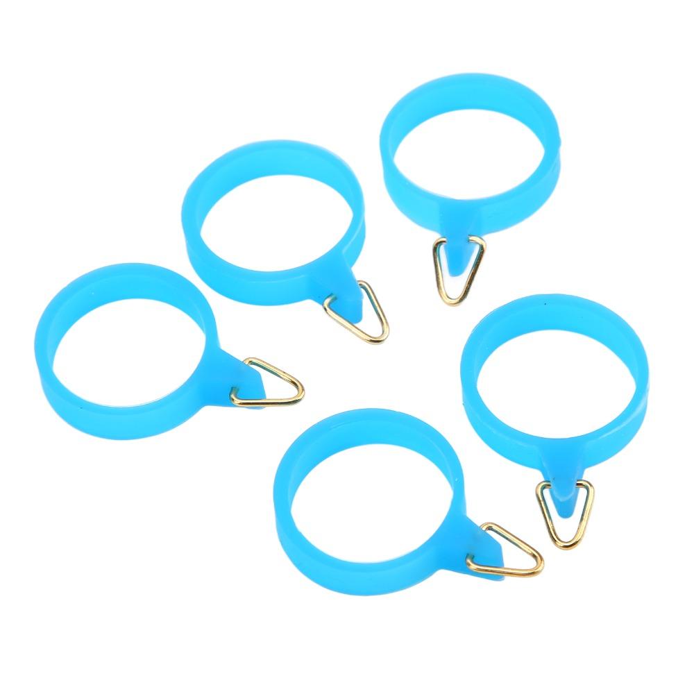 5PCS High Elastic Bait Hook Holder with Rubber Circle Fishing Hook Holder for Outdoor Fishing