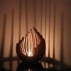 Desktop Decorative Artworks Wooden Diy Handcrafted Candles Lamp Stands Decorative Arrangements Festival Gift Ornaments