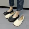 Women's Slip On Leather Loafers Spring Autumn Ballet Shoes Ladies Casual Round Toe Cute Flats Nurse Shoes Sneakers Plus Size 43