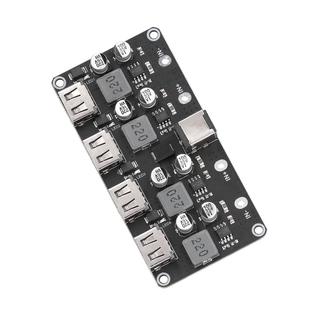 DC Buck Converter Module 4‑Way for QC2.0 QC3.0 Fast Charger USB Mobile Phone Charging Board