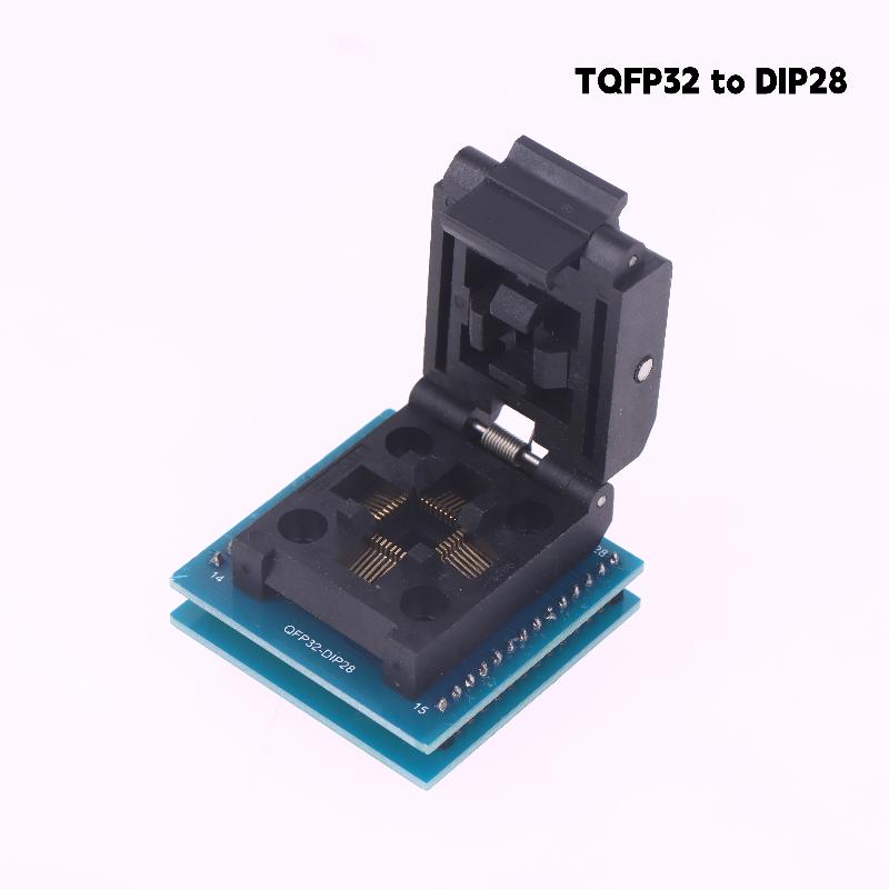 TQFP32 на DIP28, TQFP44 на DIP40, Адаптер-программатор AVR, Тестовая розетка для микросхем, Место для прошивки, Интегральные схемы