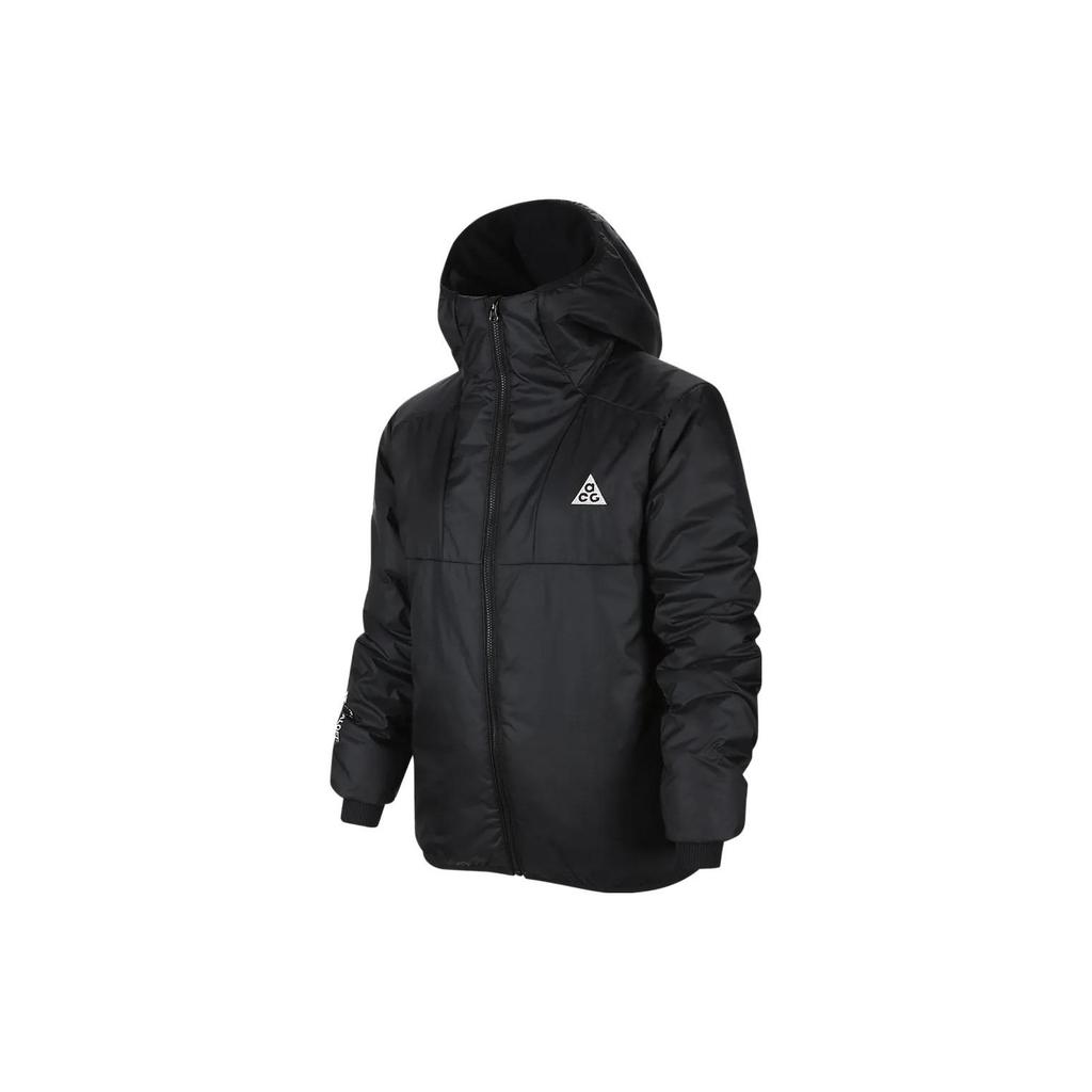 Nike Куртка ACG Rope De Dope однотонная с капюшоном на молнии, детские куртки, черная DR9041-011