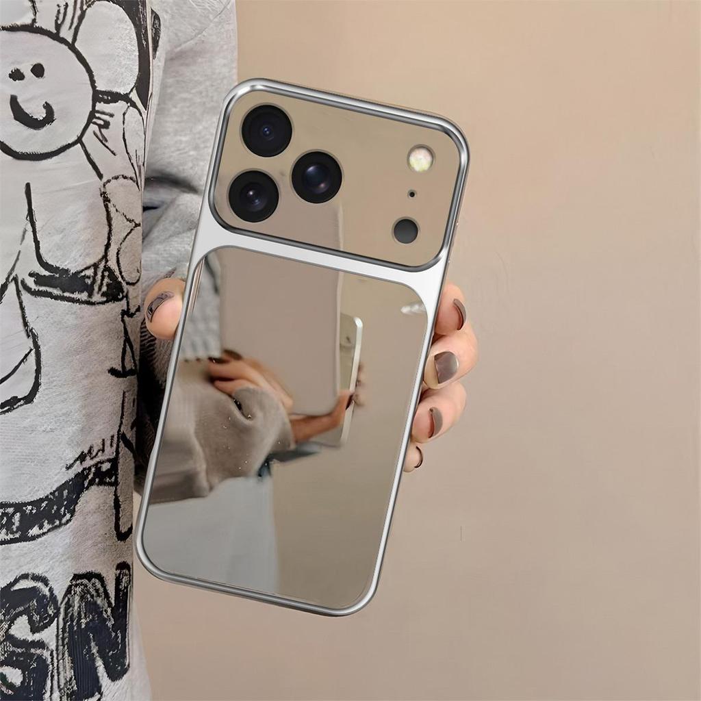 Чехол для iPhone 17 Pro Модный с большим окном Зеркальный чехол для телефона