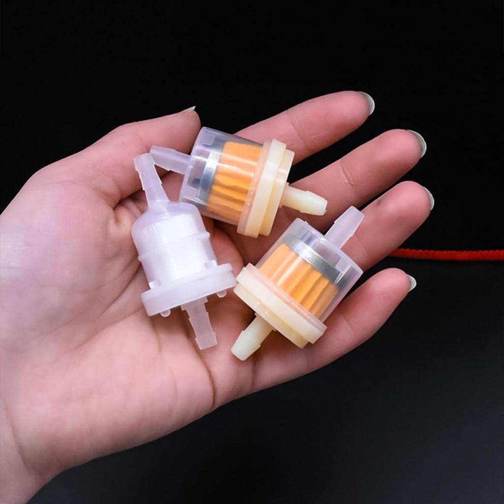 Universal Fuel Filter Set of 2 Fits Hose ID, Proof Construction, Fits Gasoline,