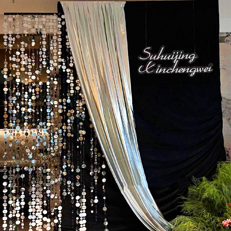 1,5x1 м горячепрессованная золотая ткань для вечеринок полиэстеровая ткань фоновое украшение праздничная ткань занавес реквизит для фотосъемки 3 цвета