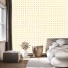 White Dots Wallpaper, Cream Background for Living Room and Bedroom 50x1000