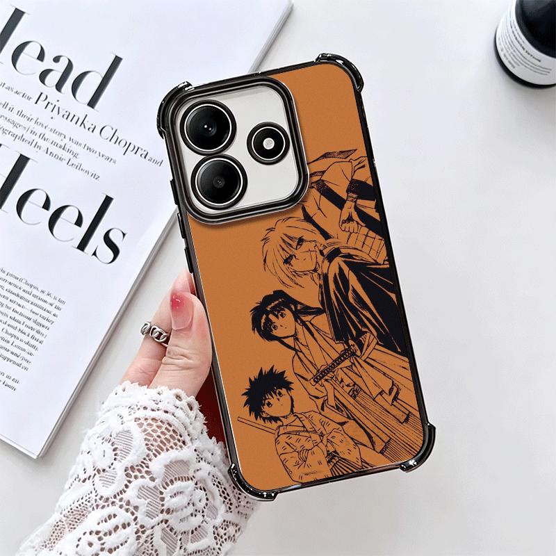 Мягкий чехол для телефона Rurouni Kenshin Anime для Xiaomi Redmi Note 14 15 Pro Plus 13 12 11S 11T 5G 10 9S 9 С покрытием Защита от падения Fundas