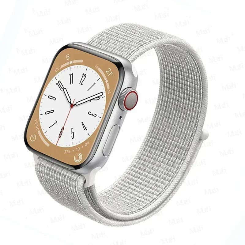 Нейлоновый ремешок-петля для ремешков Apple Watch 46 мм 44 мм 40 мм 45 мм 41 мм 42 мм Спортивный браслет iwatch Ultra 2 49 мм Серии 10 9 8 se 7 6 5 4 Ремешок