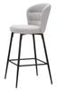 Bar Stool Losanna Grey Set 2 Pz Cm 52X59X108