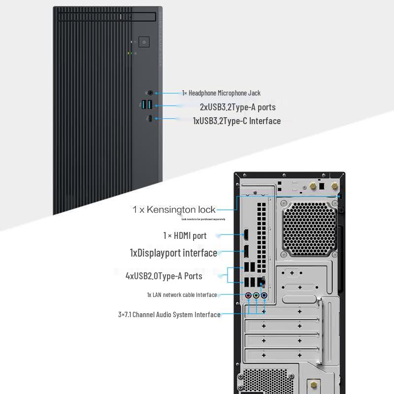 ASUS PoXiao 7X Desktop PC with Monitor (CN version)