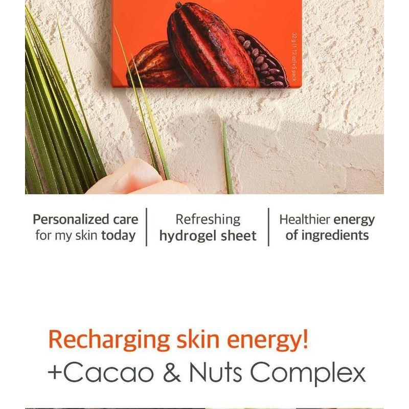 Petitfee Набор гидрогелевых масок для лица CACAO Энергизирующие