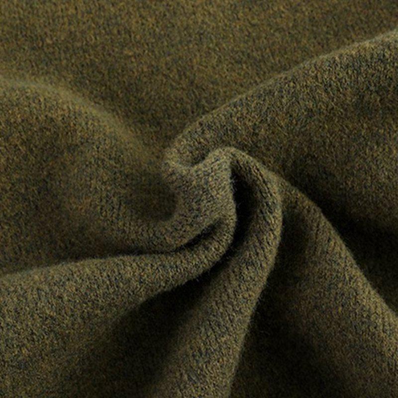 Мужской модный вязаный кардиган - стильный однотонный, утолщенный свитер на осень/зиму