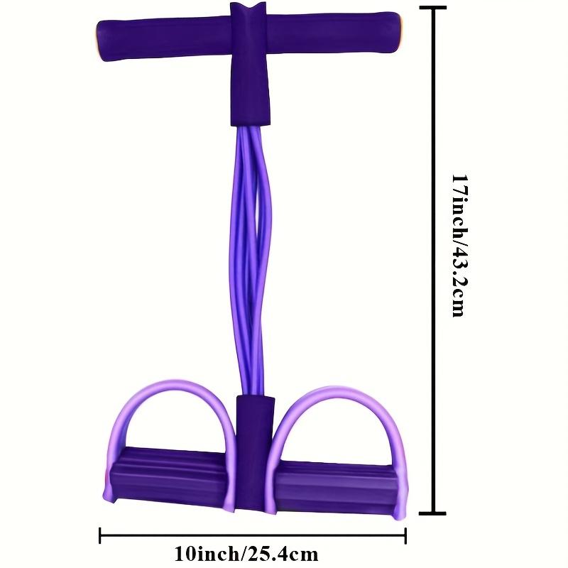 1Pc Multifunctional Resistance Band, 6-Tube Elastic Yoga Foot Resistance Band, PVC Resistance Band Fitness Equipment, Suitable For