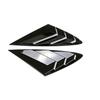 Rear Side Window Quarter Louver Cover Glossy Black For Hyundai Sonata 2020-2023