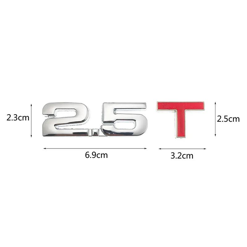 Новый Автомобиль 3D Металл 1.6T 1.8T 2.0T 2.8T Логотип Наклейка Шильдик Значок Декали для Mazda KIA Renault TOYOTA BMW Ford Focus Авто Стайлинг