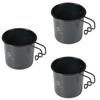 Camping Moon Solo Mug M Camping Mug Black 3 Piece Set 210ml SOLO MUG (CAMPING MOON) BKS-190-3P