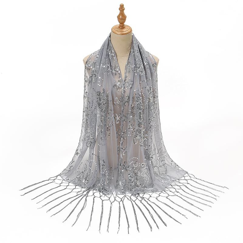 Модный цветочный шарф с кисточками для женщин, роскошные шали, женский мусульманский хиджаб, однотонная длинная накидка, шарф для женщин, накидка для вечеринки, пелерина 160*60 см