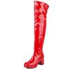Sexy Overknee Boots For Women Patent Fetish Party Shoes Lady Heels Over the Knee Boots White Black Red Winter Long Fetish Shoes