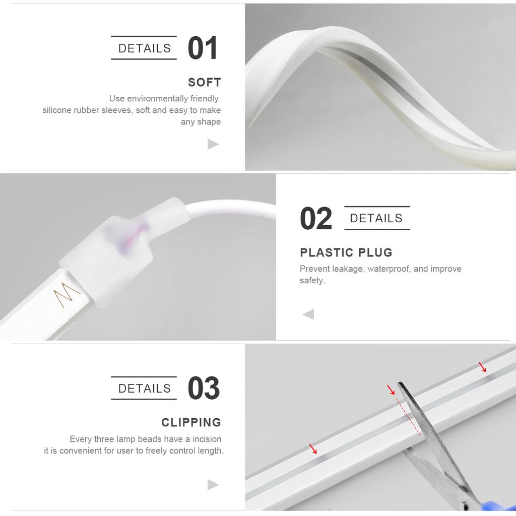 1M 2M 3M Диммируемые светодиодные светильники под шкафом USB 5V Неоновая лента Беспроводной RF пульт дистанционного управления Переключатель DIY Кухня Ванная Комната Шкаф Лампа