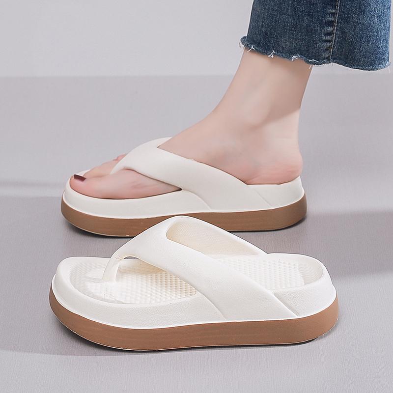 Woman Flip Flops Popular Design Shoes Casual Platform Sandals Non-slip Outdoor Slippers Features Flat Sandals
