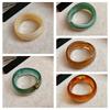 Resin Round Wide Bracelet Exaggerated Retro Geometric Bangle Irregular Acrylic Bangle  Daily