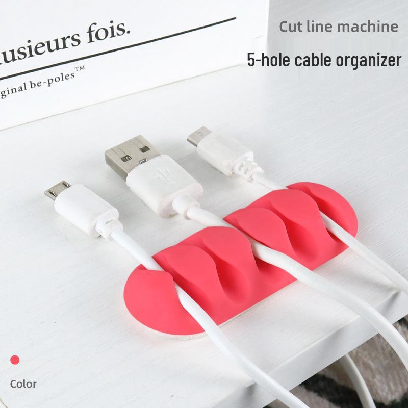 Desktop Cable Organizer and Earphone Storage Clip