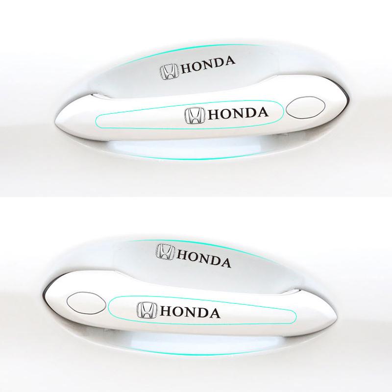 TPU Car Transparent Door Bowl Handle Protective Film Sticker For Honda civic accord fit jazz pilot CRV odyssey passport city