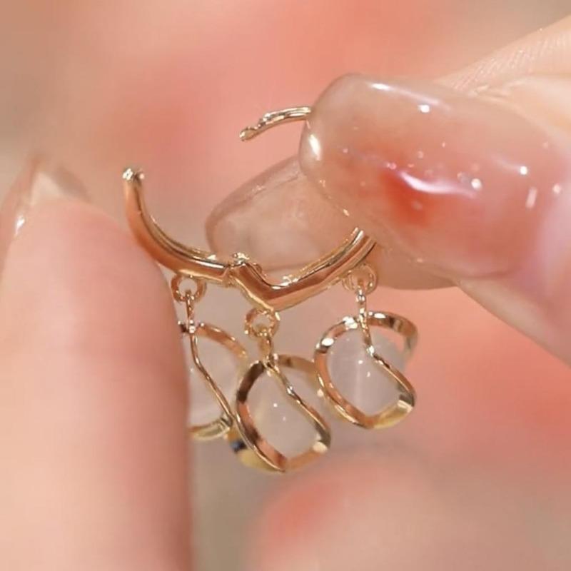 Изысканные Модные Женские Серьги-Кольца с Цветком Ландыша и Сердцем Свадебные Серьги Подарок на День Святого Валентина… Еще