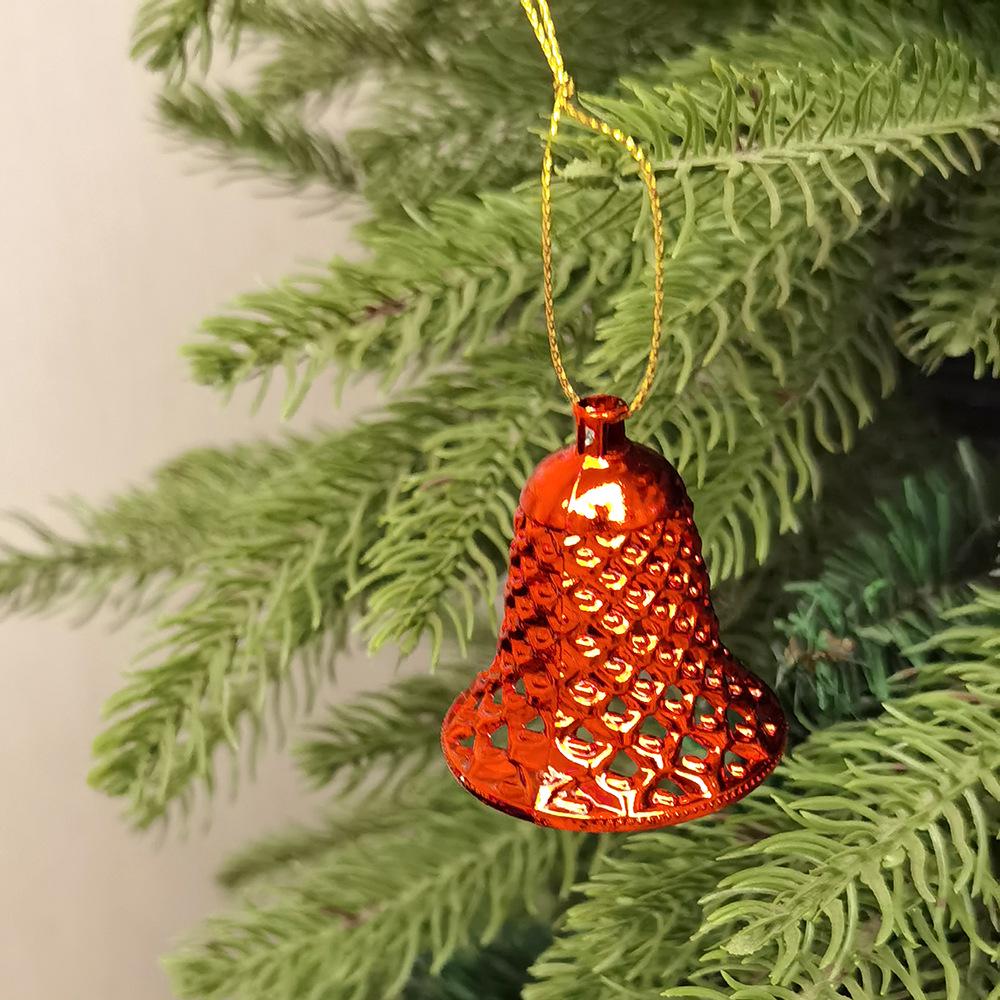 Christmas Decor Set: Tree Ornaments, Bells & Clock (12 Pieces)