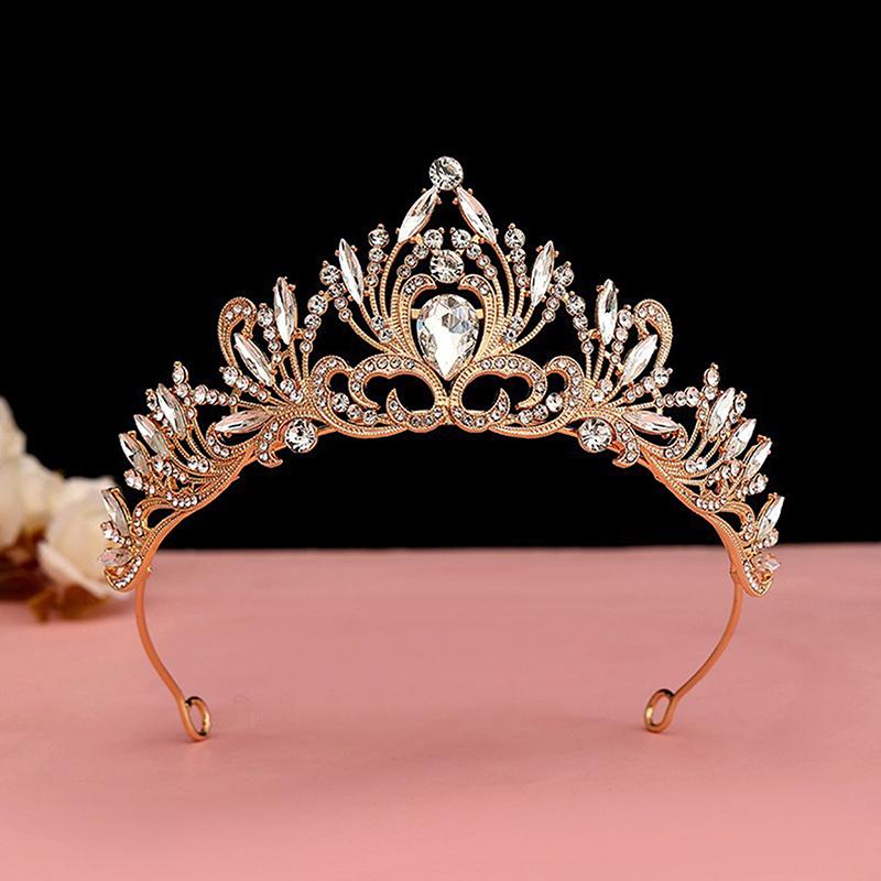 Elegant Girls Tiara Crown For Women Party Wedding Princess Bridal Crown Hair Jewelry