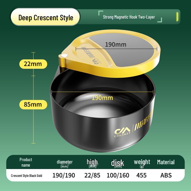 Chuanze Universal Magnetic Fishing Bait Box with Mixing Bowl