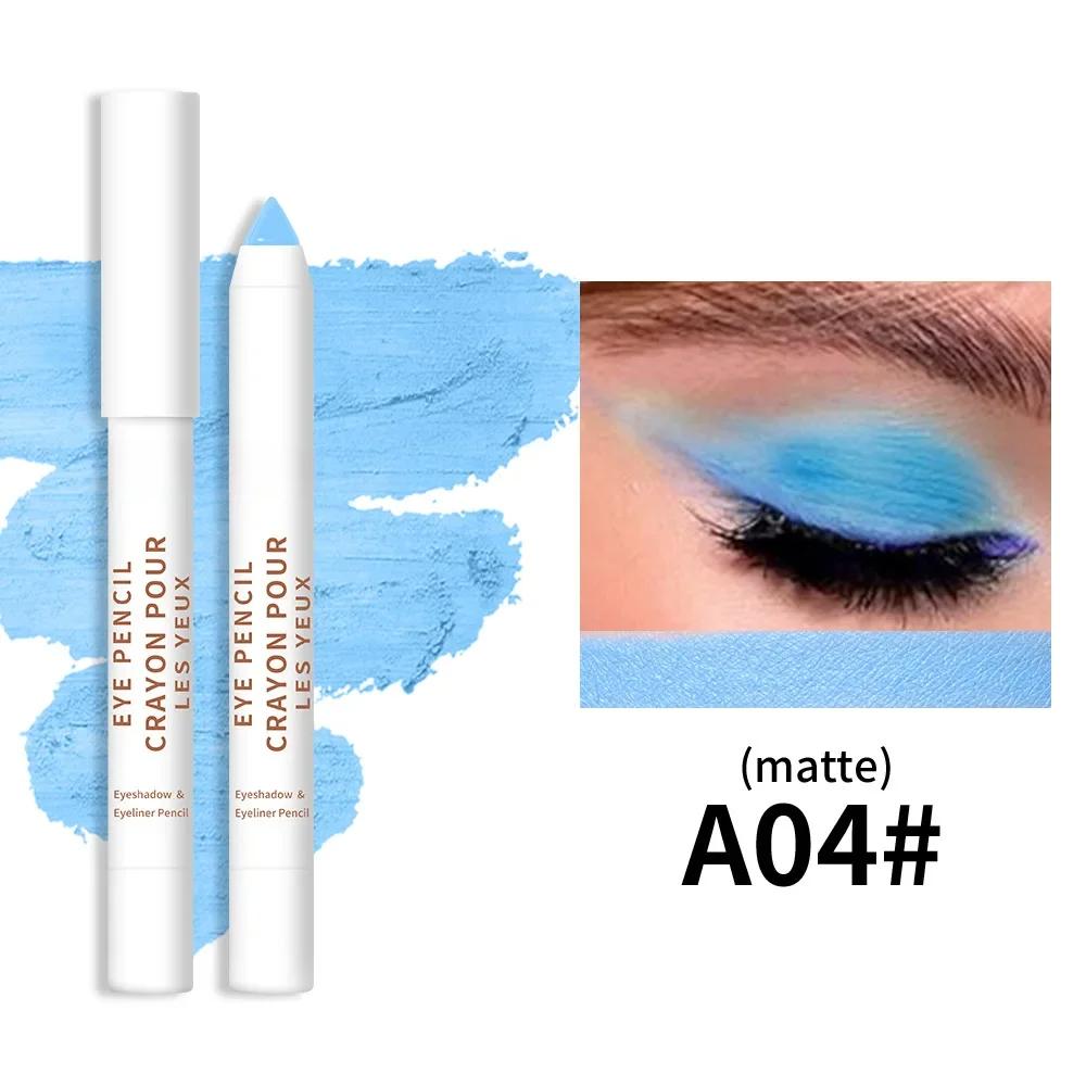 20-цветная цветная подводка для глаз с высокой пигментацией, перламутровый мерцающий металлик, дымчатая подводка для глаз в стиле панк, готика, стойкая