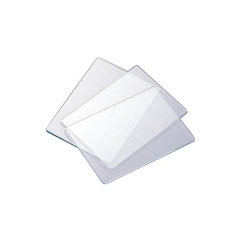 Transparent Glass Plates (10 Pieces) 76 X 52 Mm