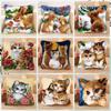 Latch Hook Pillow Rug Kit Foamiran For Needlework Knitted Cushion Canvas Cross Stitch DIY Embroidery Carpet Crocheting Yarn Hook