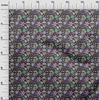 oneOone Cotton Flex Gray Fabric Skull Sewing Material Print Fabric By The Yard 40 Inch