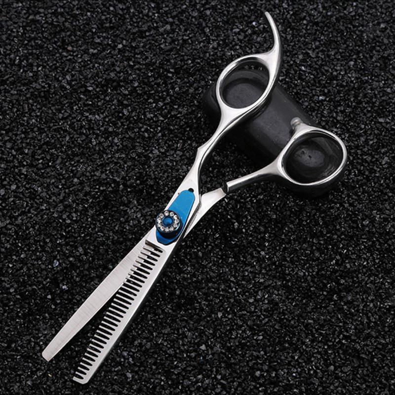Профессиональные 6-дюймовые синие ножницы для стрижки волос, филировочные парикмахерские ножницы Makas, парикмахерские ножницы
