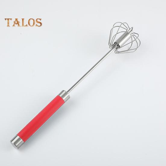 Полуавтоматический венчик для взбивания яиц, блендер, ручной толкатель, роторный венчик 10/12/14 дюймов, миксер из нержавеющей стали для приготовления пищи, кухонный инструмент