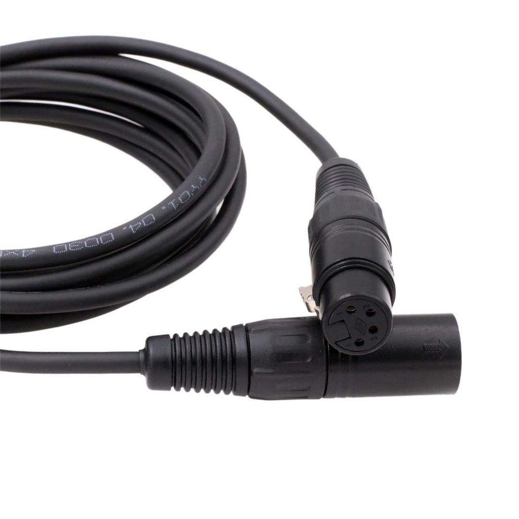 HangTon Balanced Audio Cable, 4-Pin XLR Male To Female, XLR 4-Pin (3 Meter) for Microphone, Recorder, Mixer, Headphone, and Amplifier