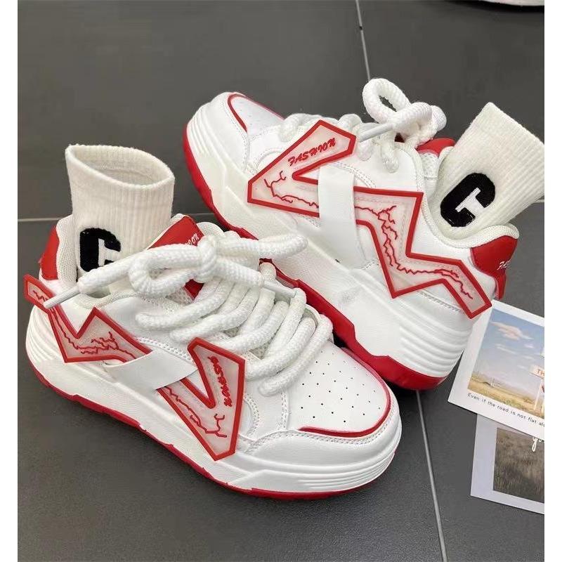 Ins style national trend нишевая высококачественная белая обувь для женщин осень новая повседневная универсальная спортивная обувь для хлеба